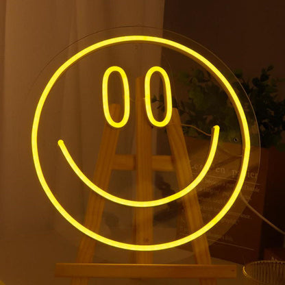 Neon Smiley Silicone LED Atmosphere Decorative Neon Lights