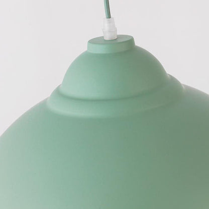 Modern Solid Color Macaron Iron Aluminum 1-Light Pendant Light