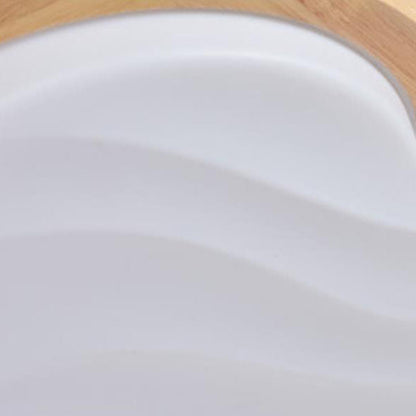 Modern Creative Pure White Cloud Star Wooden Acrylic LED Flush Mount Light