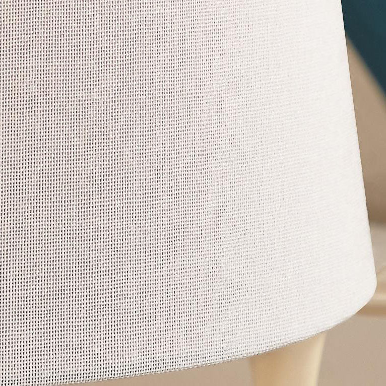 European Minimalist Solid Color Resin Fabric 1-Light Table Lamp