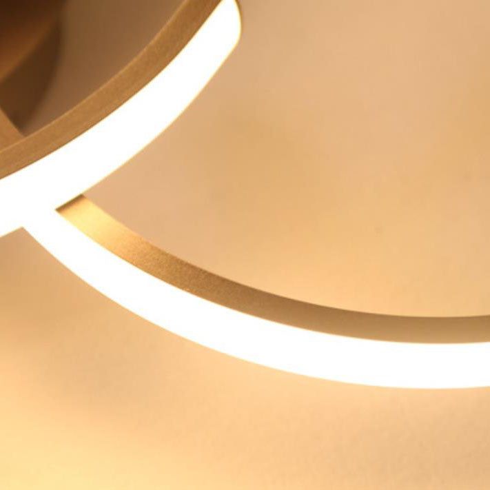 Modern Creative Solid Color Heart Iron Acrylic LED Flush Mount Light