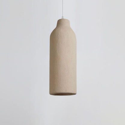 Modern Minimalist Pure Grey Geometric Shape 1-Light Pendant Light