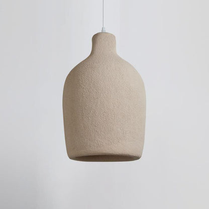 Modern Minimalist Pure Grey Geometric Shape 1-Light Pendant Light
