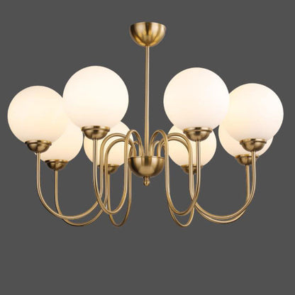 Modern Minimalist Vintage Round Ball 3/5/6/8-Light Island Light Chandelier