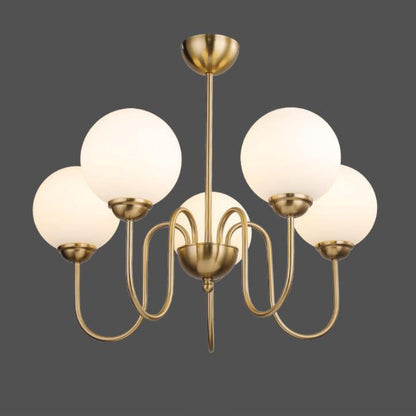 Modern Minimalist Vintage Round Ball 3/5/6/8-Light Island Light Chandelier