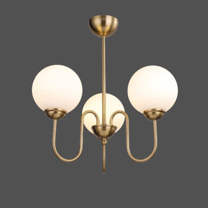 Modern Minimalist Vintage Round Ball 3/5/6/8-Light Island Light Chandelier