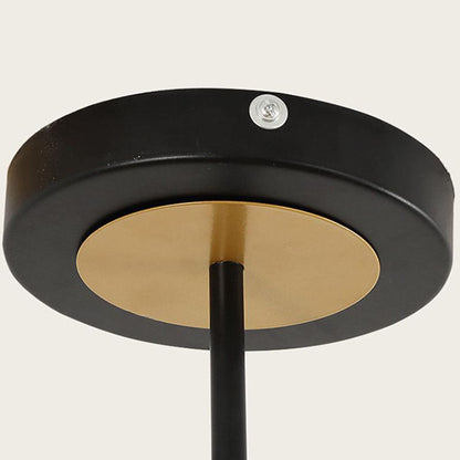 Nordic Light Luxury Round Ball Iron Glass LED Chandelier