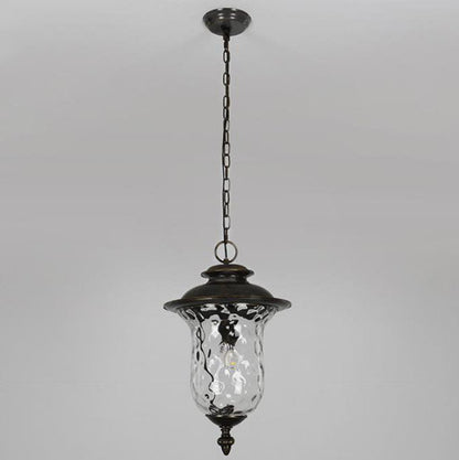 European Vintage Grapevine Outdoor Waterproof 1-Light Pendant Light