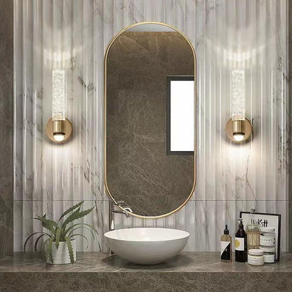 Modern Light Luxury Bubble Crystal Column Aluminum LED Wall Sconce Lamp