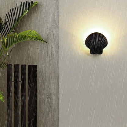 Outdoor Creative Shell Design Aluminum LED Waterproof Wall Sconce Lamp
