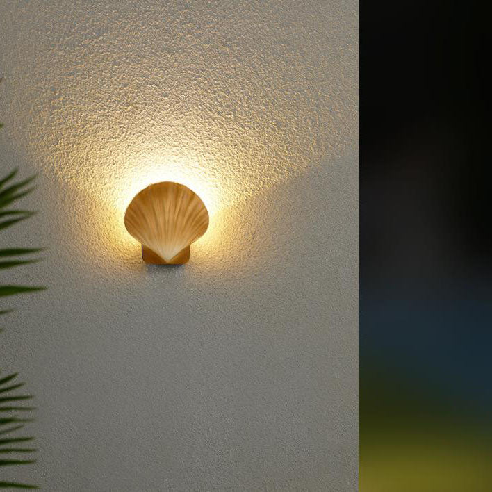Outdoor Creative Shell Design Aluminum LED Waterproof Wall Sconce Lamp