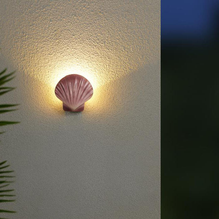 Outdoor Creative Shell Design Aluminum LED Waterproof Wall Sconce Lamp