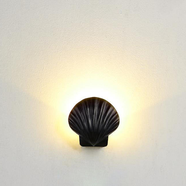 Outdoor Creative Shell Design Aluminum LED Waterproof Wall Sconce Lamp