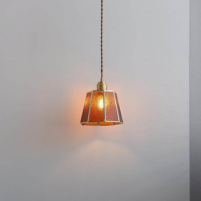 Japanese Creative Personality All Copper Polygons 1-Light Pendant Light