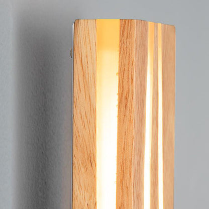 مصباح حائط LED خشبي خطي حديث على طريقة وابي سابي اليابانية 