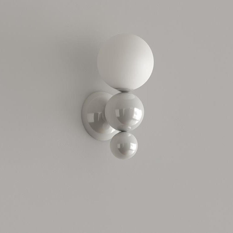 Modern Cream Style Children's Wrought Iron Sphere 1-Light Wall Sconce Lamp