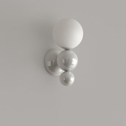 Modern Cream Style Children's Wrought Iron Sphere 1-Light Wall Sconce Lamp