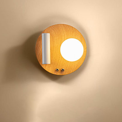 مصباح حائط LED دائري مربع من الحديد بتصميم إبداعي إسكندنافي 