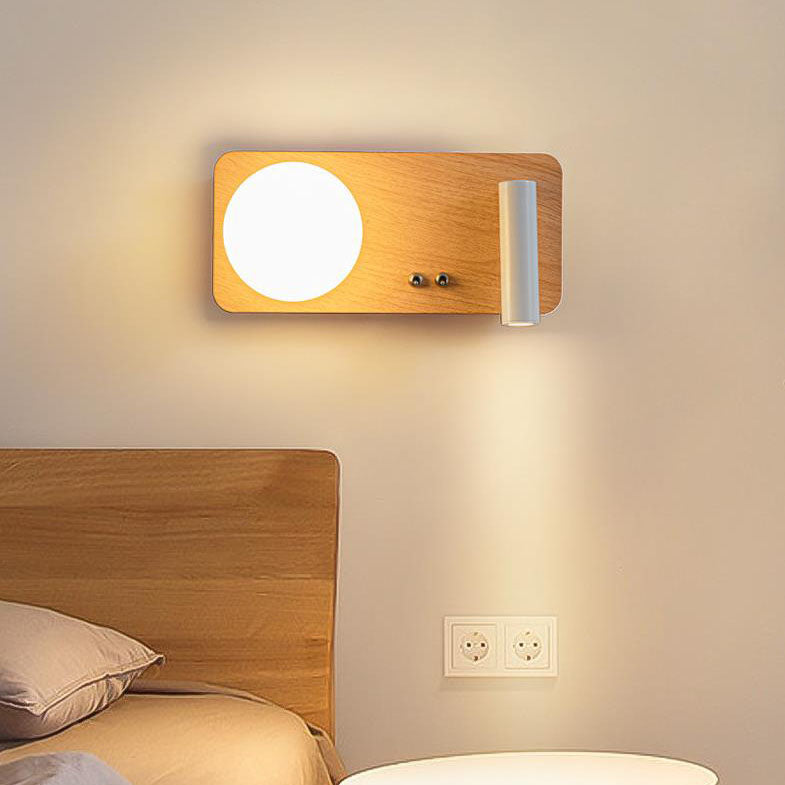 مصباح حائط LED دائري مربع من الحديد بتصميم إبداعي إسكندنافي 