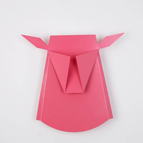 Contemporary Creative Iron Bull Head Shape LED Wall Sconce Lamp For Bedroom