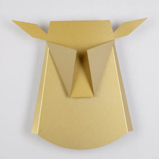 Contemporary Creative Iron Bull Head Shape LED Wall Sconce Lamp For Bedroom