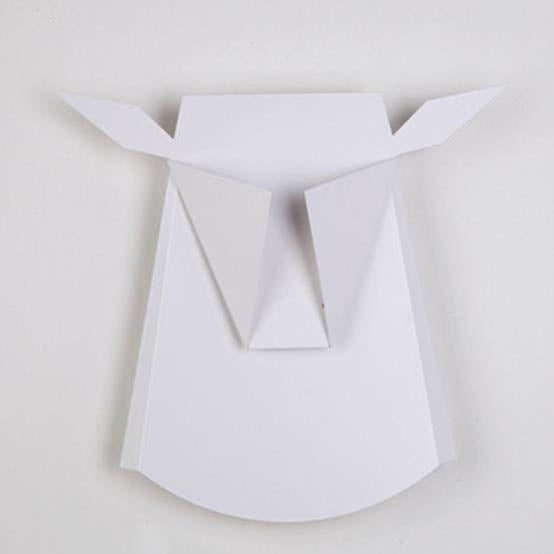 Contemporary Creative Iron Bull Head Shape LED Wall Sconce Lamp For Bedroom