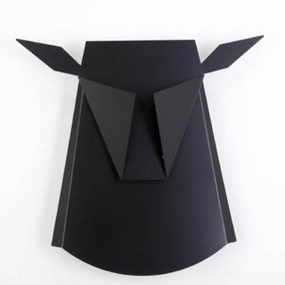 Contemporary Creative Iron Bull Head Shape LED Wall Sconce Lamp For Bedroom