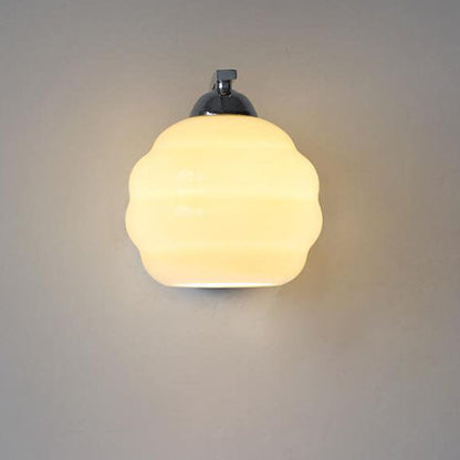 Modern Simplicity Iron Glass Round Ball 1-Light Wall Sconce Lamp For Hallway