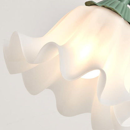 Contemporary Creative Wrought Iron Acrylic Flower 1-Light Table Lamp For Bedroom