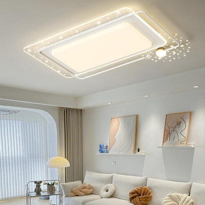 مصباح سقف LED مربع الشكل مصنوع من الأكريليك بتصميم إبداعي معاصر لغرفة المعيشة 