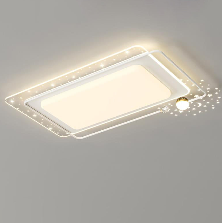 مصباح سقف LED مربع الشكل مصنوع من الأكريليك بتصميم إبداعي معاصر لغرفة المعيشة 