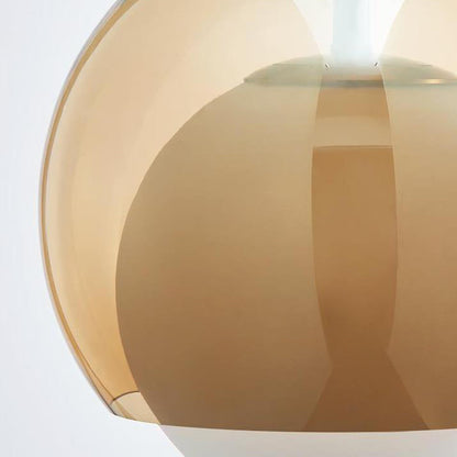 Contemporary Retro Round Ball Iron Glass 1-Light Pendant Light For Living Room