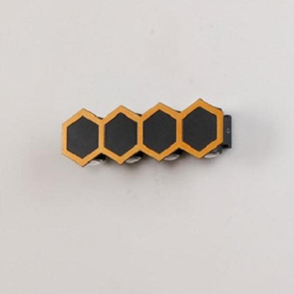 Contemporary Creative Waterproof Aluminum Honeycomb Shape PC Lens LED Wall Sconce Lamp For Outdoor Patio