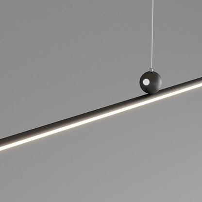 ثريا جزيرة LED مصنوعة من الحديد والألومنيوم والأكريليك بتصميم عصري بسيط لغرفة الطعام 