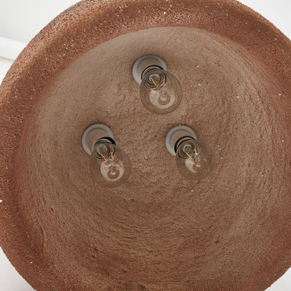 Contemporary Industrial Resin Cylinder Jar Handmade 3- Light Pendant Light For Dining Room