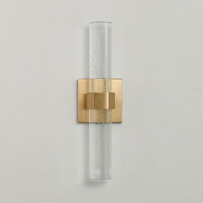 Modern Luxury Hardware Crystal Strip Column LED Wall Sconce Lamp For Bedside