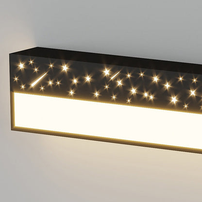 مصباح حائط LED مستطيل الشكل مصنوع من الحديد والأكريليك بتصميم عصري بسيط لغرفة المعيشة