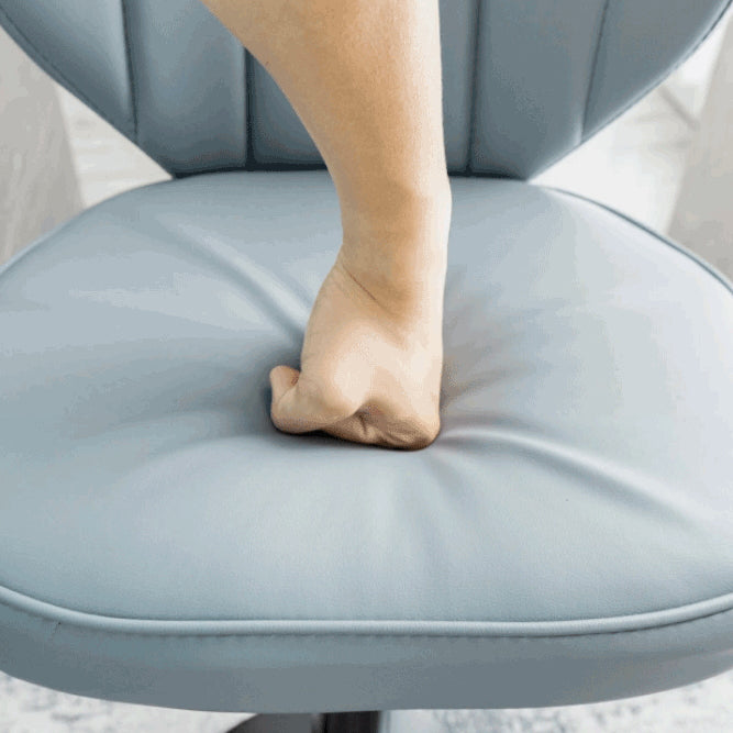 Modern Minimalist Square PU Leather Metal Bar Stool Backrest Footrest For Dining Room