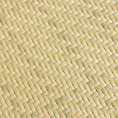 Traditional Vintage Square Solid Wood Rattan Dining Chair Cross Backrest For Dining Room