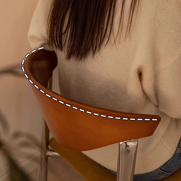 Traditional Vintage Square Velvet Iron Tapered Legs Dining Chair Backrest Armless For Dining Room