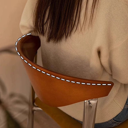 Traditional Vintage Square Velvet Iron Tapered Legs Dining Chair Backrest Armless For Dining Room