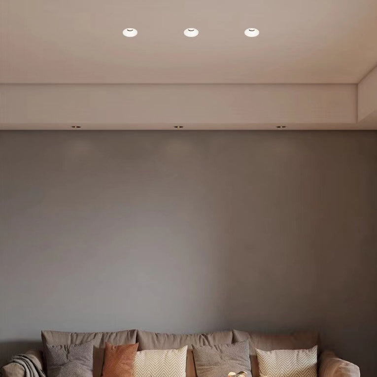 مصباح سقف LED دائري من الألومنيوم بتصميم عصري بسيط لغرفة الطعام 