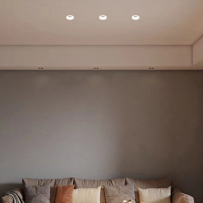 مصباح سقف LED دائري من الألومنيوم بتصميم عصري بسيط لغرفة الطعام 