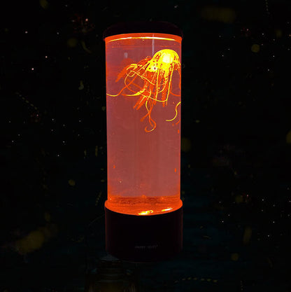 Colorful Jellyfish Night Lamp Cylindrical LED Night Light