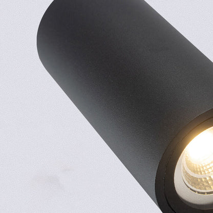Modern Simple Outdoor Waterproof Aluminum Glass Cylinder 2-Light Wall Sconce Lamp