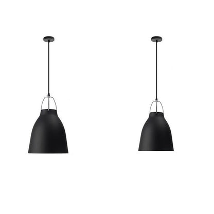 Contemporary Nordic Aluminum Bell 1-Light Pendant Light For Dining Room