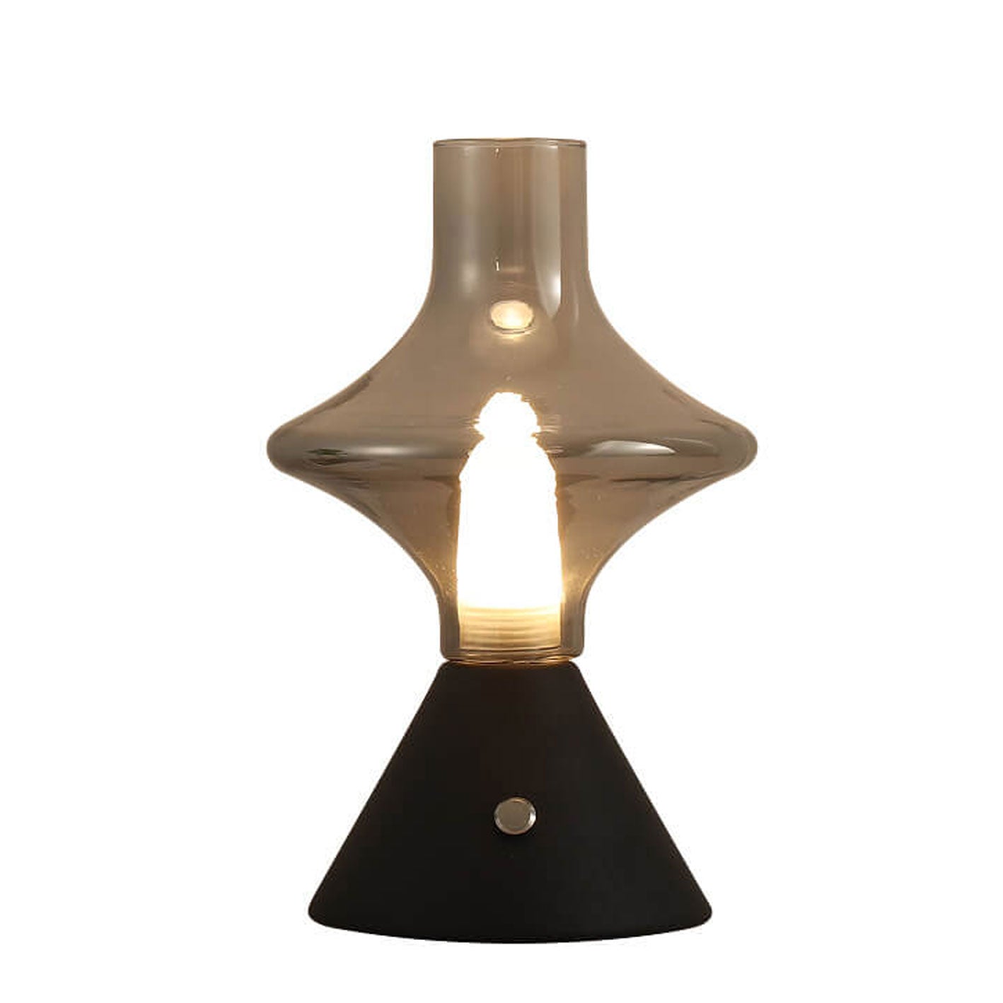 Nordic Retro High Boron Glass USB Charging LED Night Light Table Lamp