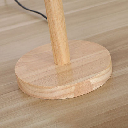 Modern Creative Feather Decorative Solid Wood 1-Light Table Lamp