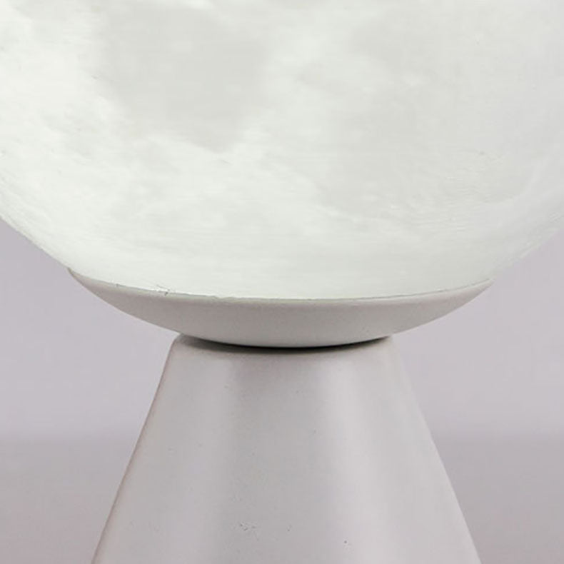 Contemporary Nordic Iron PIA Conic Ball LED Rechargeable Table Lamp For Bedside