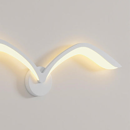 مصباح حائط LED من الأكريليك بتصميم طائر النورس بتصميم بسيط إسكندنافي 